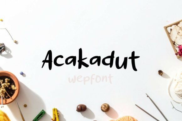Acakadut: A Playful Script Font for Web Design
