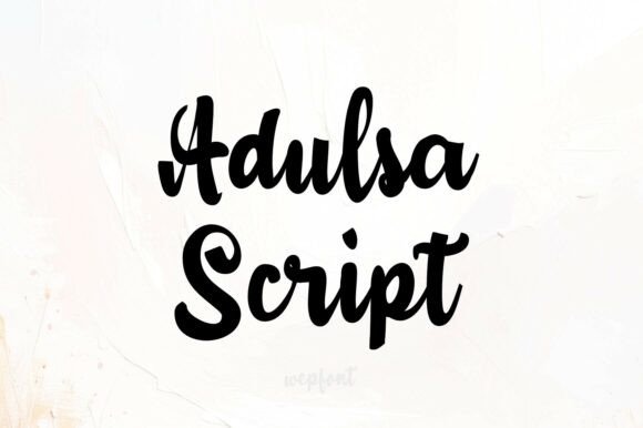 Adulsa Script: A Charming Handwritten Font for Makers