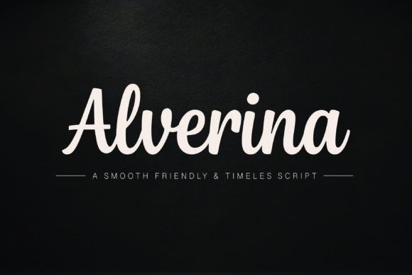 Alverina: A Modern Script Font for Elegant Editorial Design