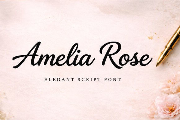 Amelia Rose: A Premium Script Font for Branding