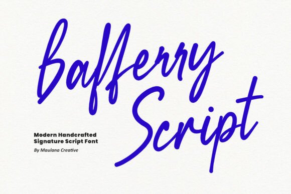 Bafferry Script: A Premium Font for Brand Identity