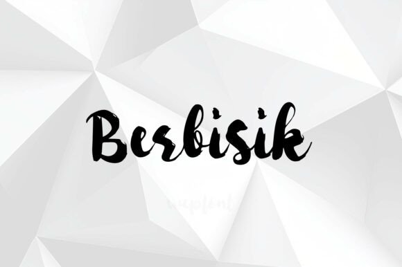 Berbisik: A Bold Script Typeface for Editorial Impact