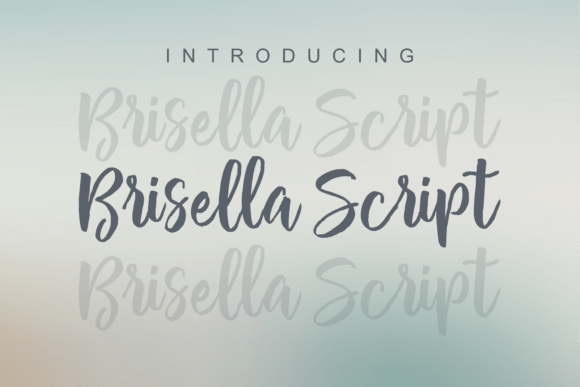 Brisella Script: A Handwritten Typeface for Editorial Design