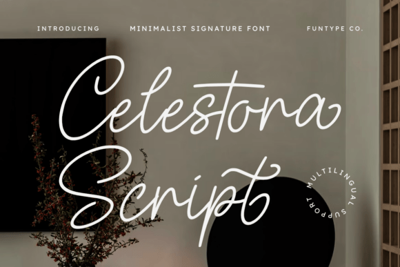 Celestora Script: A Premium Font for Brand Identity