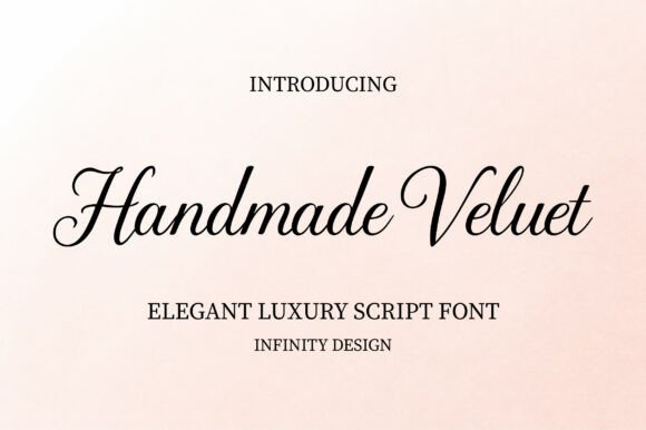 Handmade Velvet: A Luxury Script Font for Web Design