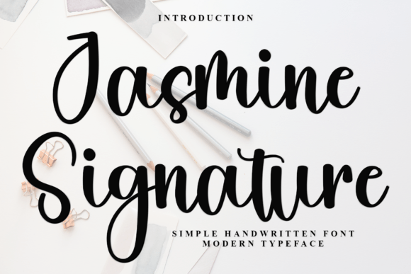 Jasmine Signature: A Bold Script Font for Web Design
