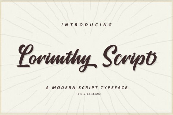 Lorimthy Script: A Modern Typeface for Editorial Design