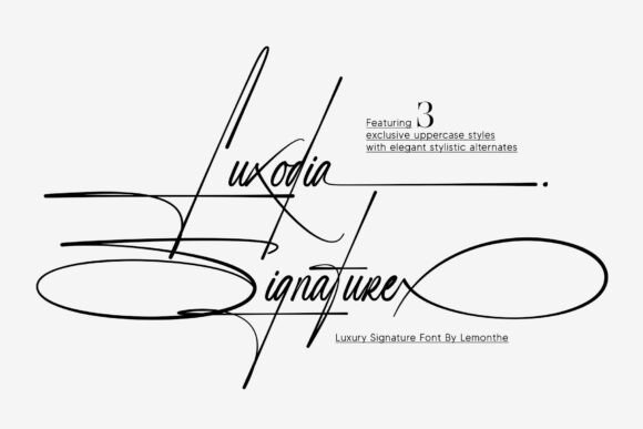 Luxodia Signature: A Luxury Script Font for Branding