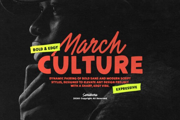 March Culture Font: A Bold Duo for Modern Branding