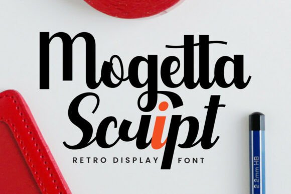 Mogetta Script: A Retro Display Font for Small Business Branding