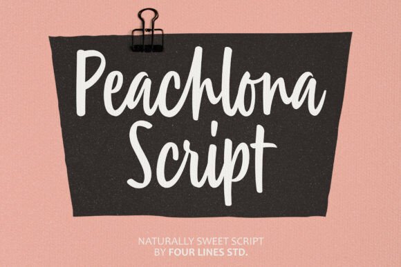 Peachlona Script: A Warm Typeface for Campaigns