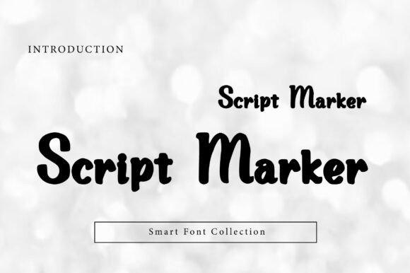 Script Marker: A Handwritten Font for Web Design