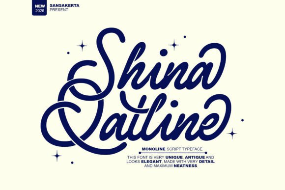 Shina Qatline: A Premium Script Font for Brand Identity