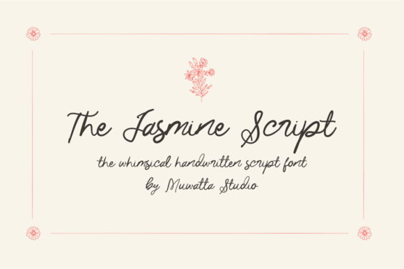 The Jasmine Script: A Sophisticated Font for Makers